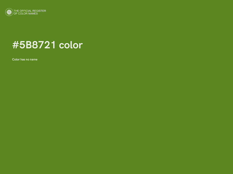 #5B8721 color image