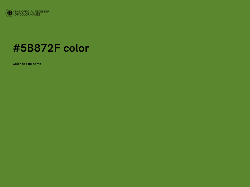 #5B872F color image