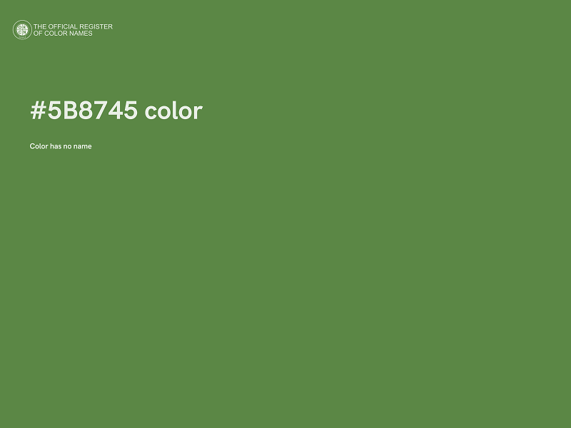 #5B8745 color image
