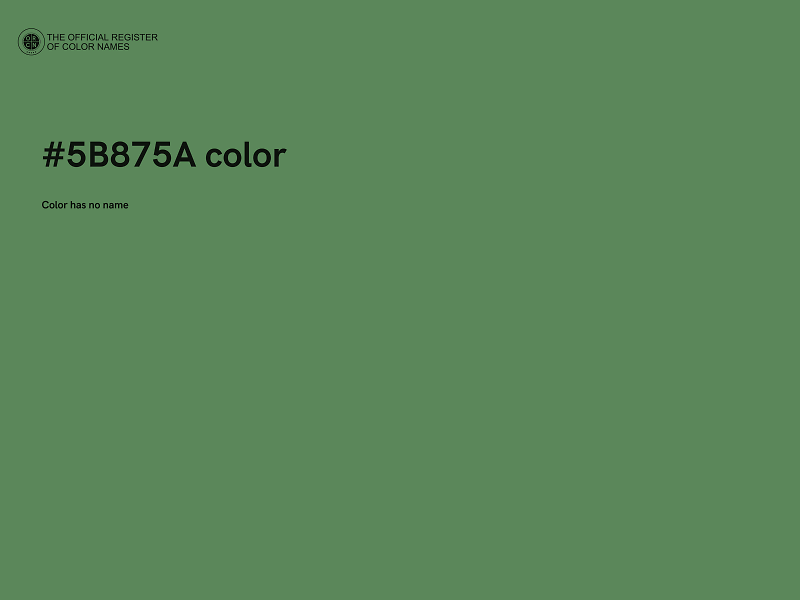 #5B875A color image