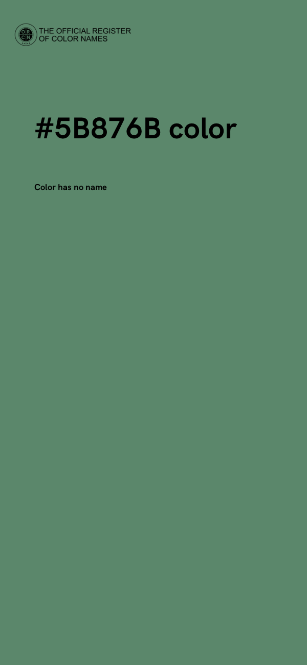 #5B876B color image