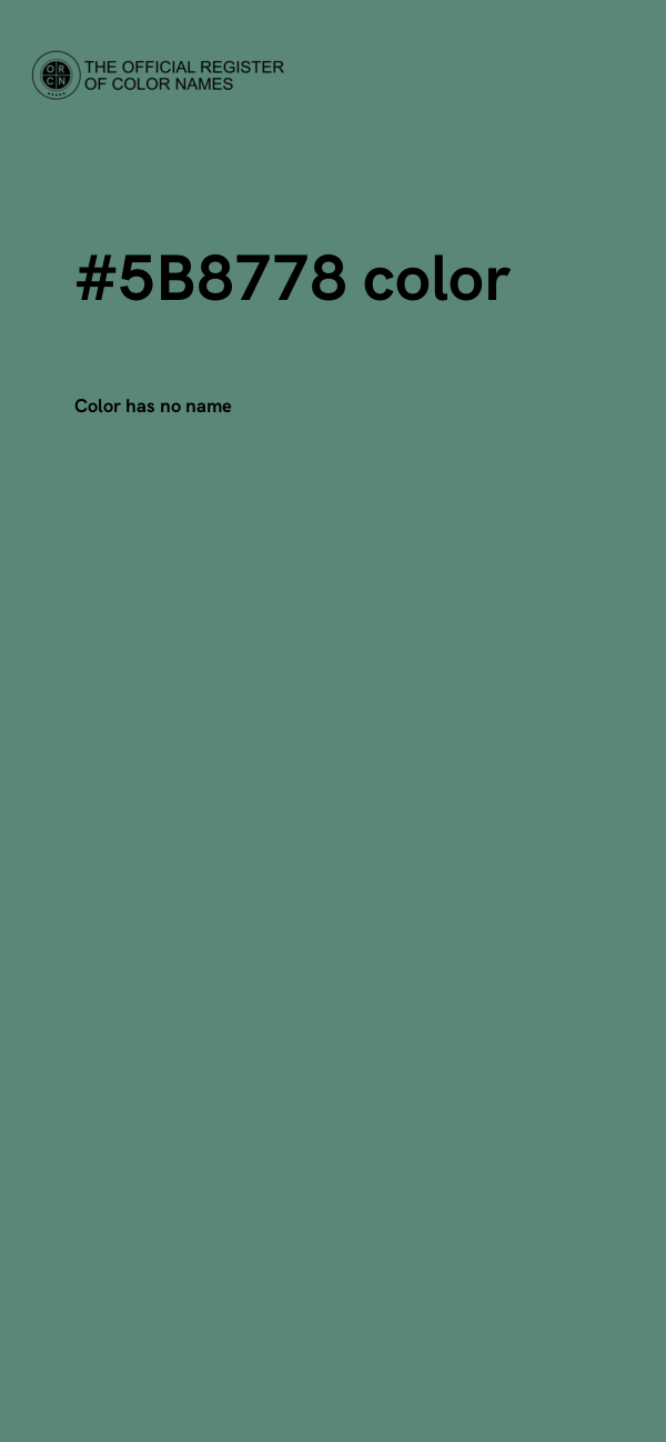 #5B8778 color image