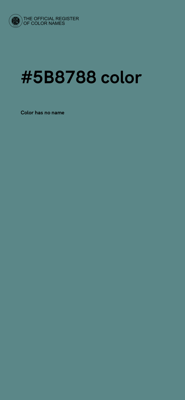 #5B8788 color image