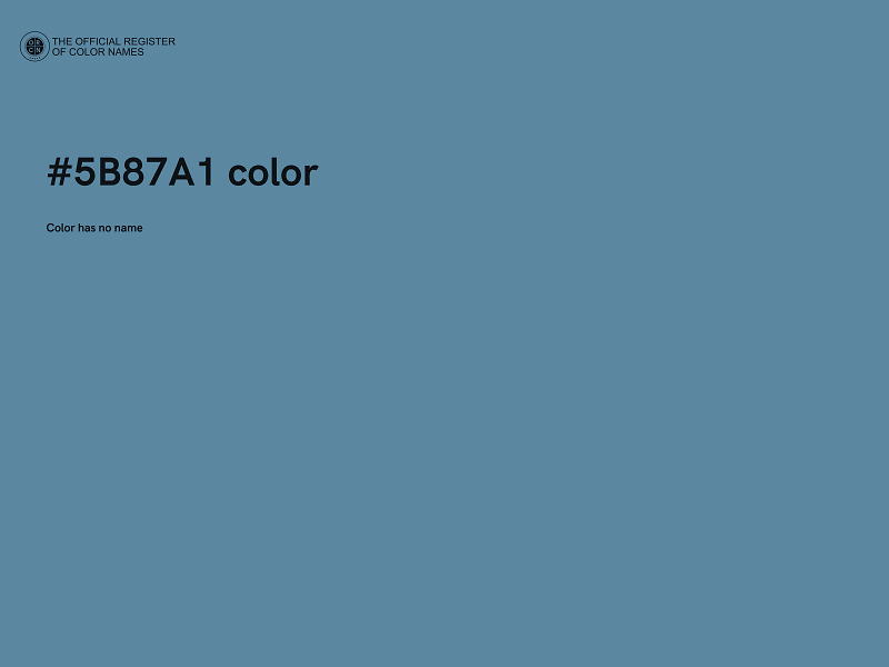 #5B87A1 color image