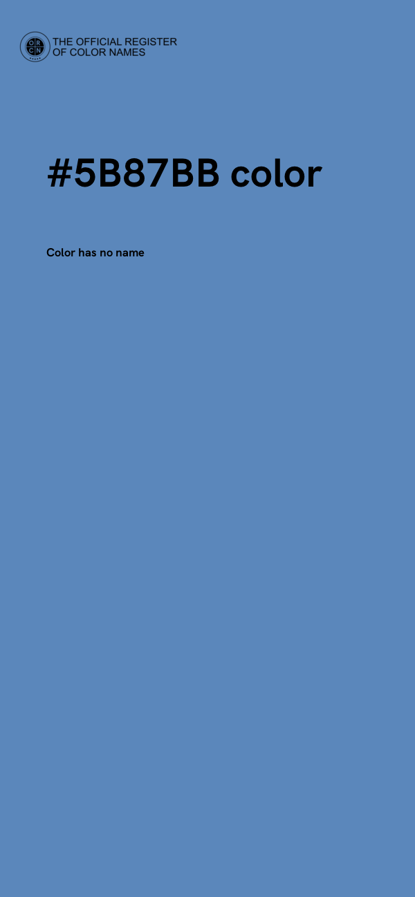 #5B87BB color image
