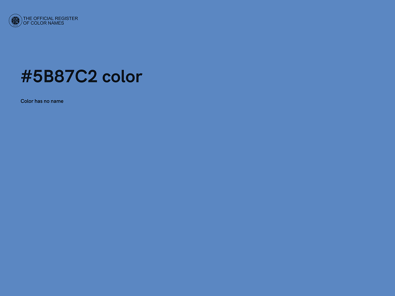 #5B87C2 color image