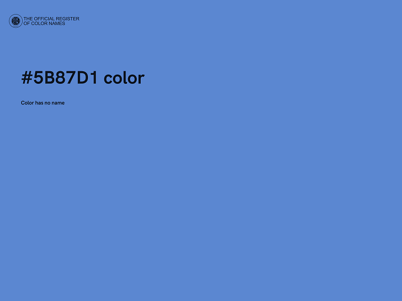 #5B87D1 color image