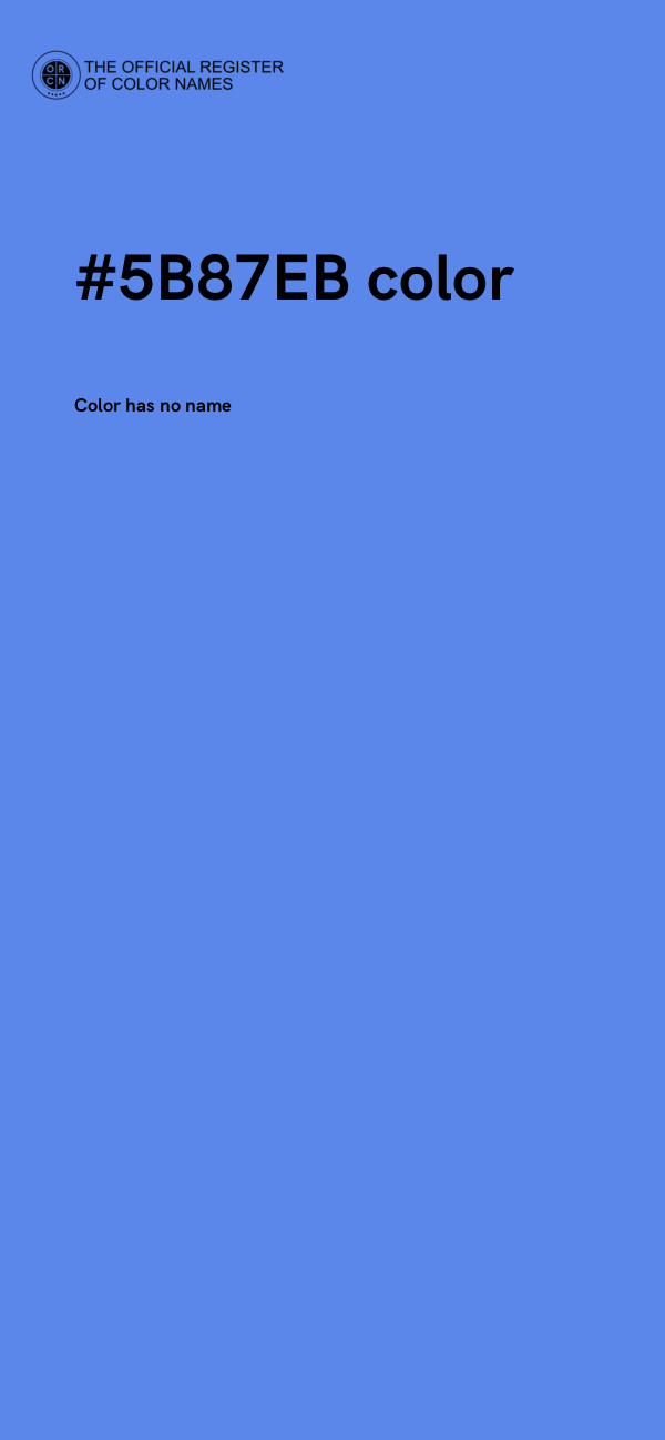 #5B87EB color image