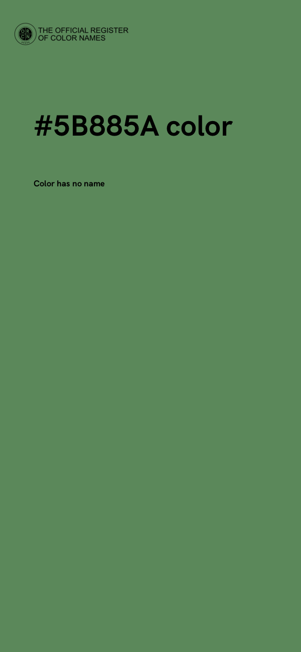 #5B885A color image