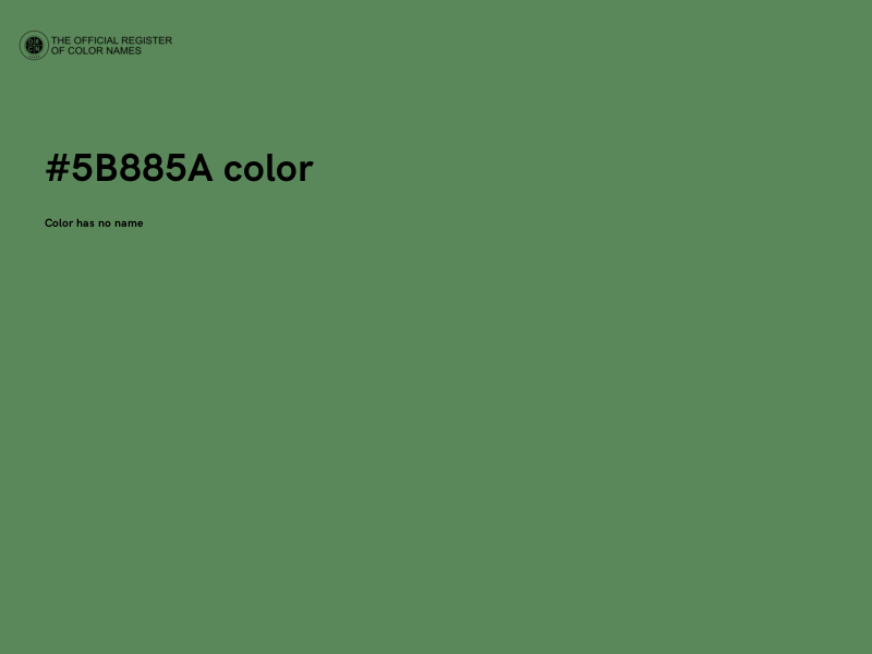 #5B885A color image