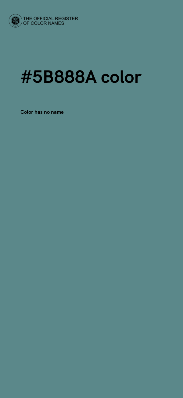 #5B888A color image