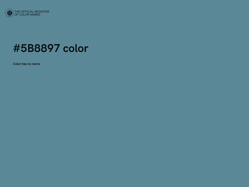 #5B8897 color image