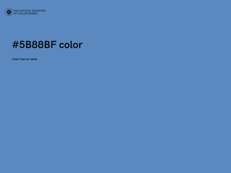 #5B88BF color image