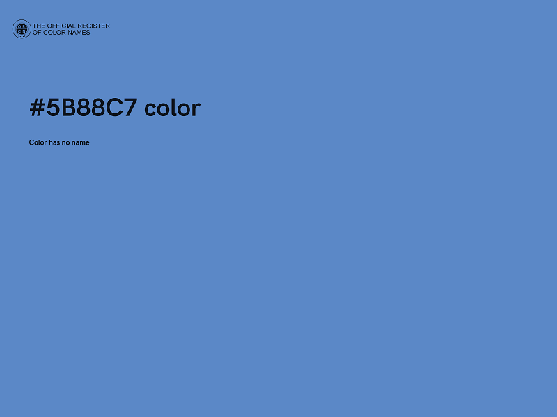 #5B88C7 color image