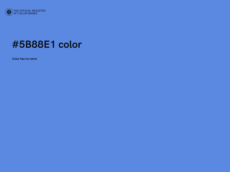 #5B88E1 color image