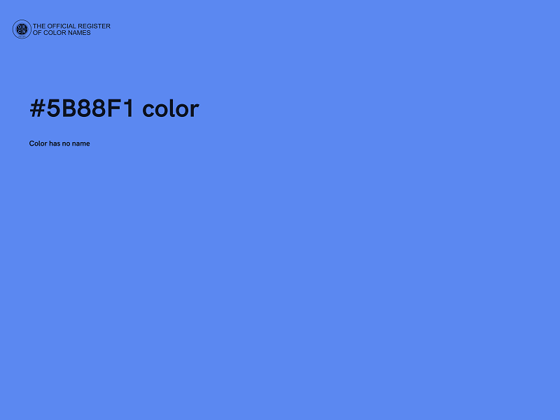 #5B88F1 color image