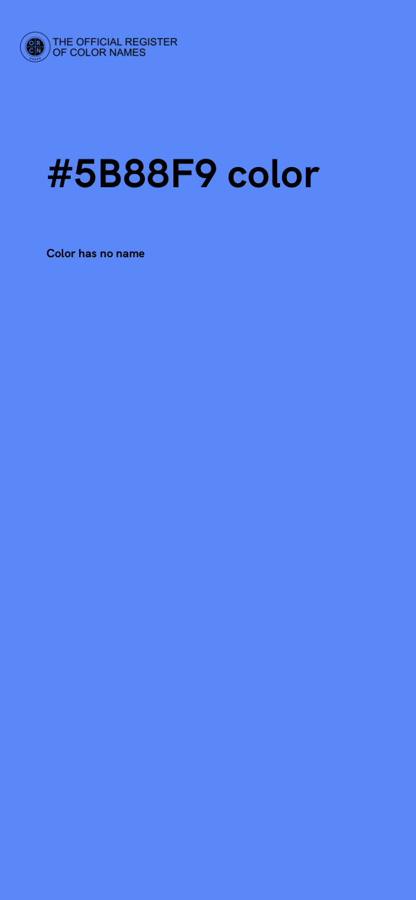 #5B88F9 color image