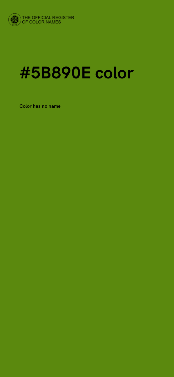 #5B890E color image