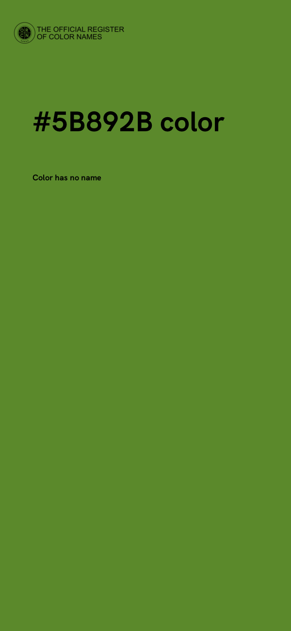 #5B892B color image
