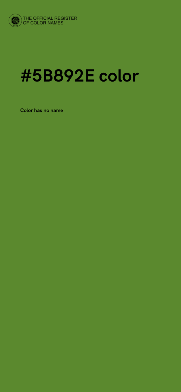 #5B892E color image