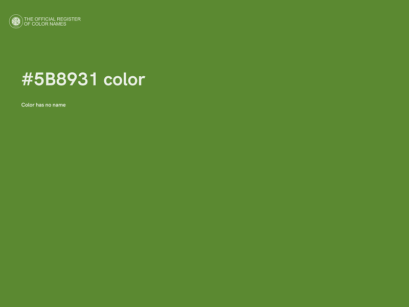 #5B8931 color image