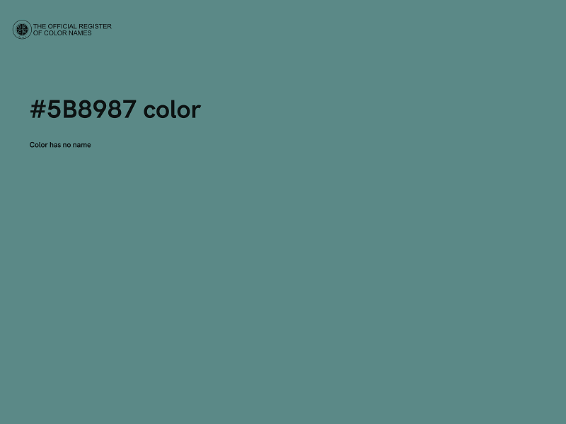 #5B8987 color image