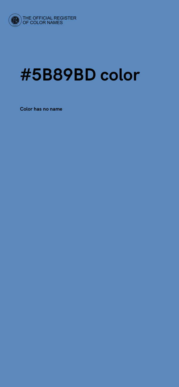 #5B89BD color image