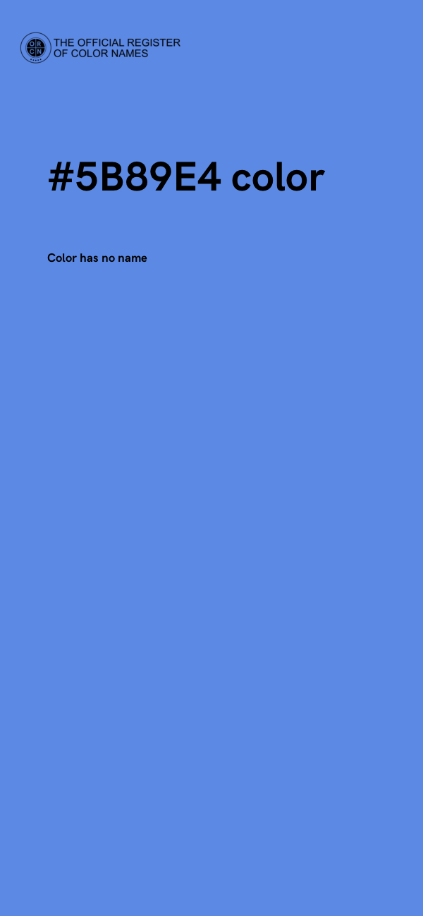 #5B89E4 color image