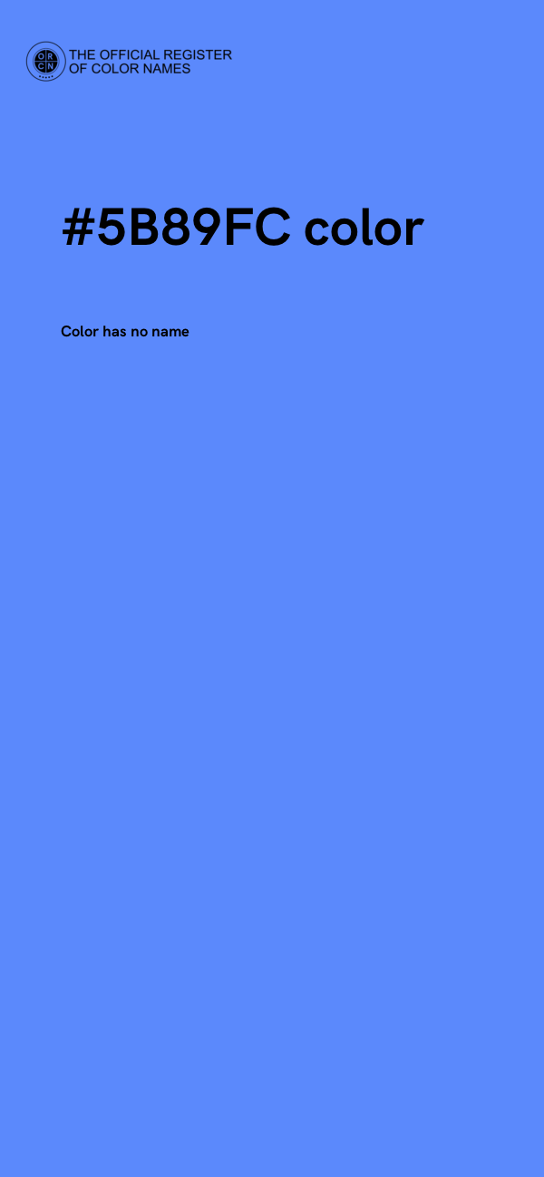 #5B89FC color image