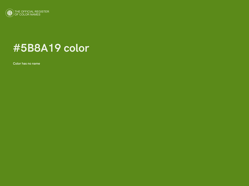 #5B8A19 color image