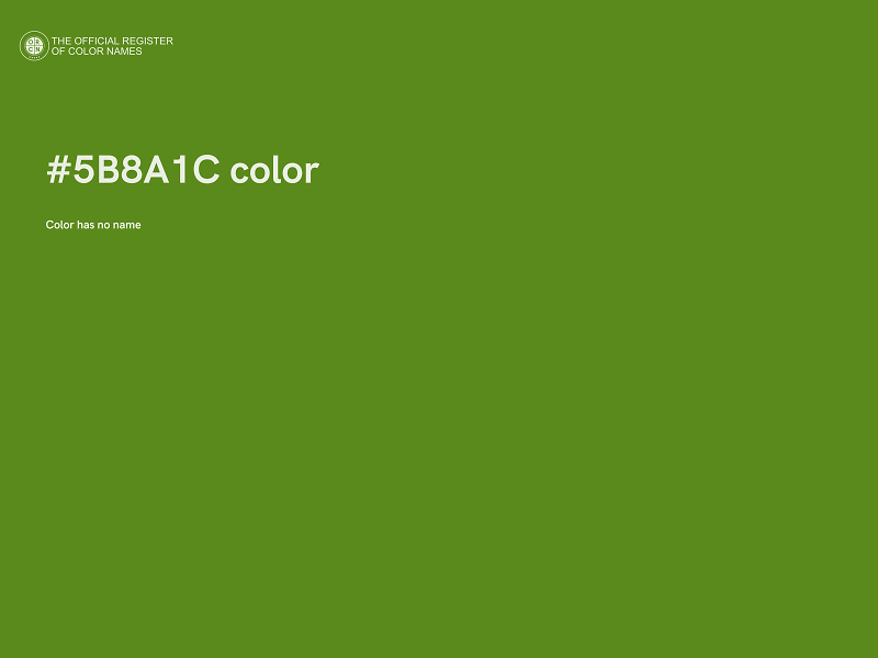 #5B8A1C color image