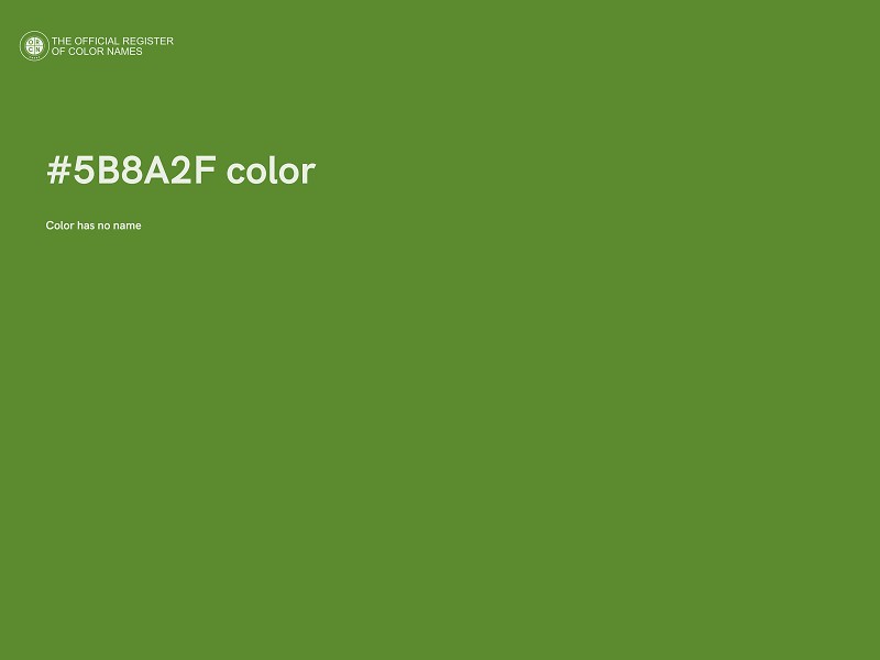 #5B8A2F color image