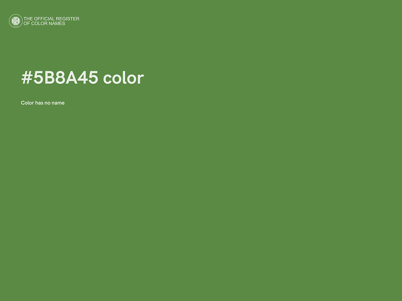 #5B8A45 color image