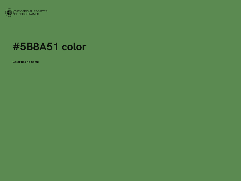 #5B8A51 color image