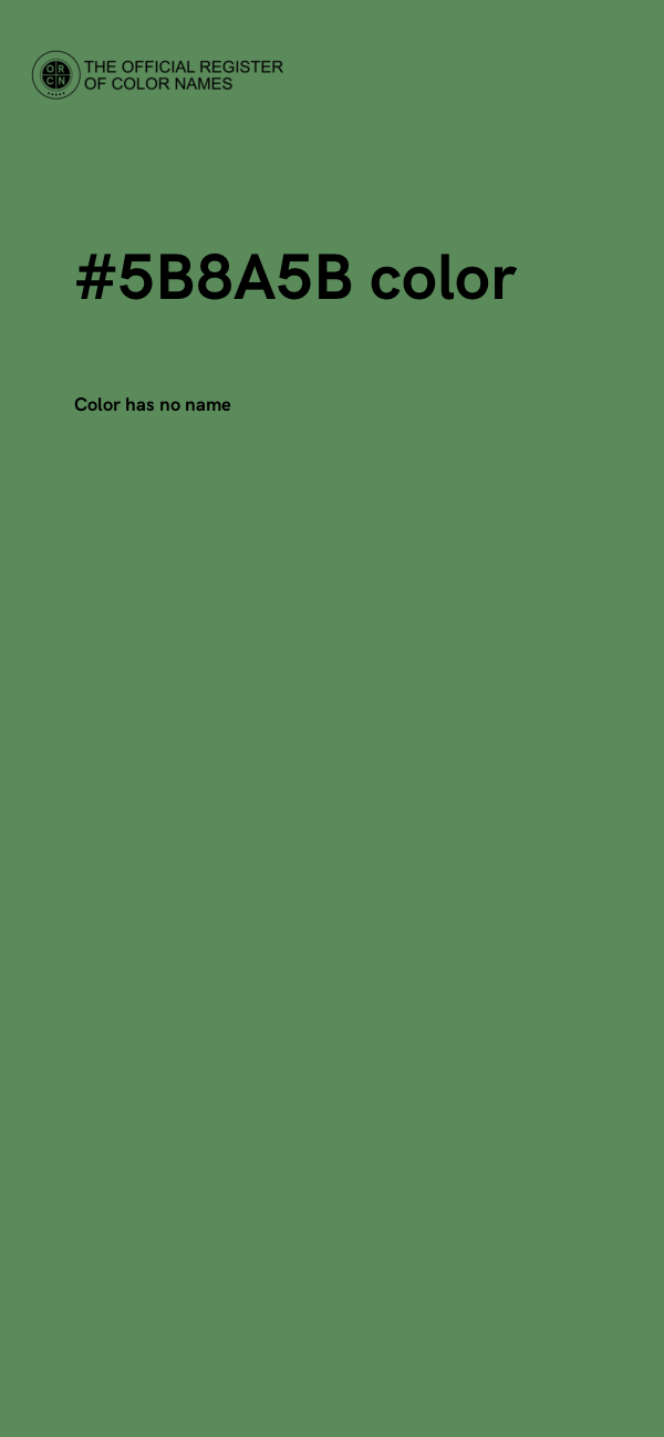 #5B8A5B color image