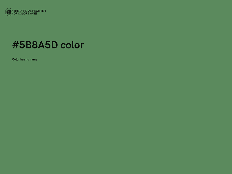 #5B8A5D color image