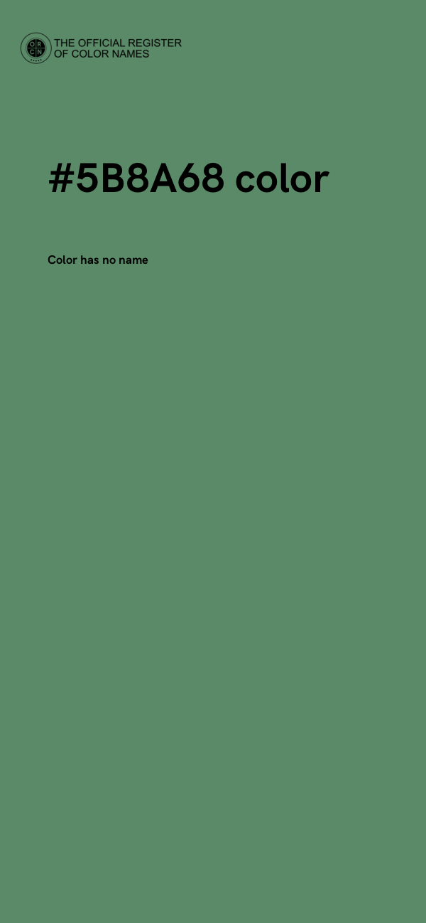 #5B8A68 color image