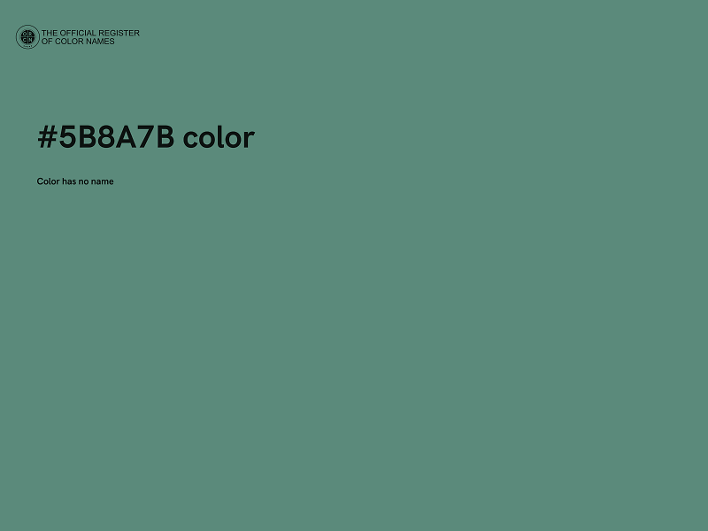 #5B8A7B color image