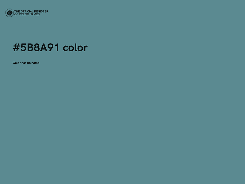 #5B8A91 color image