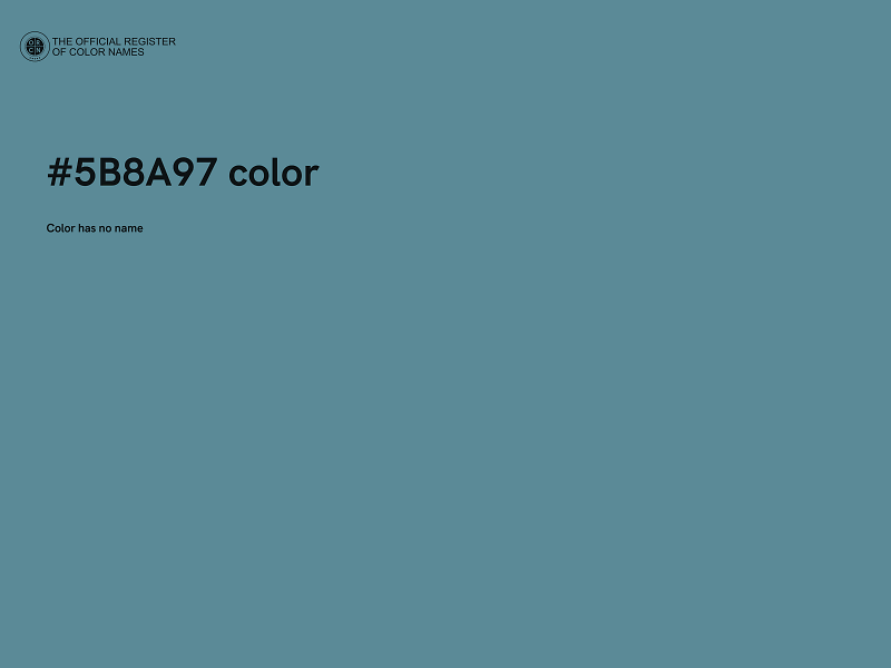 #5B8A97 color image