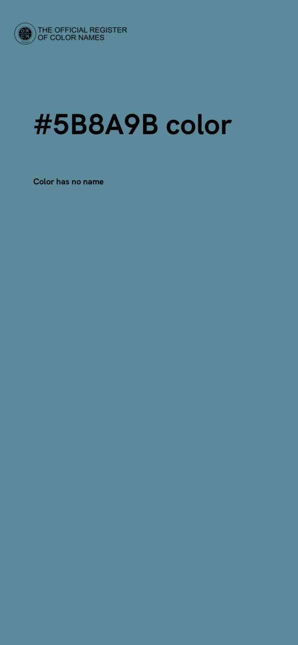 #5B8A9B color image