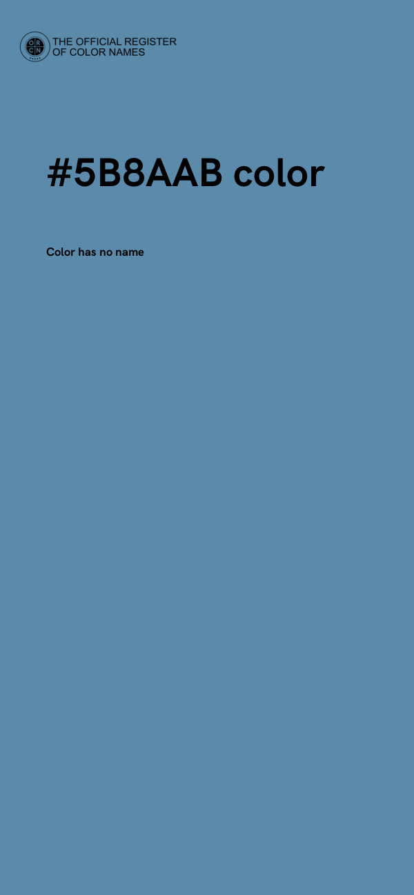 #5B8AAB color image