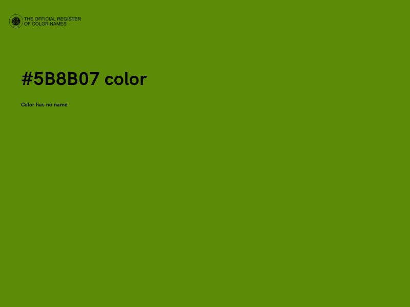 #5B8B07 color image