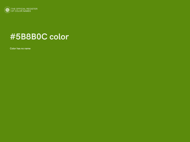 #5B8B0C color image