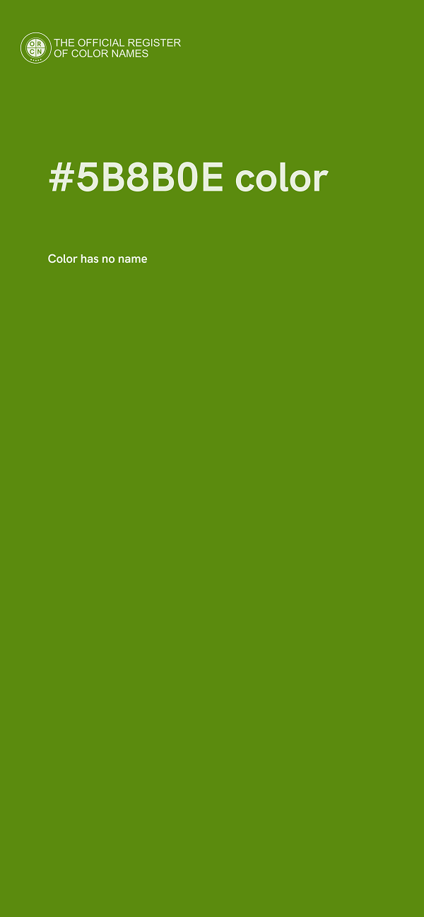 #5B8B0E color image