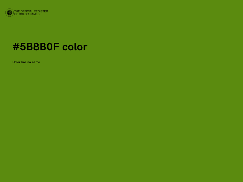 #5B8B0F color image