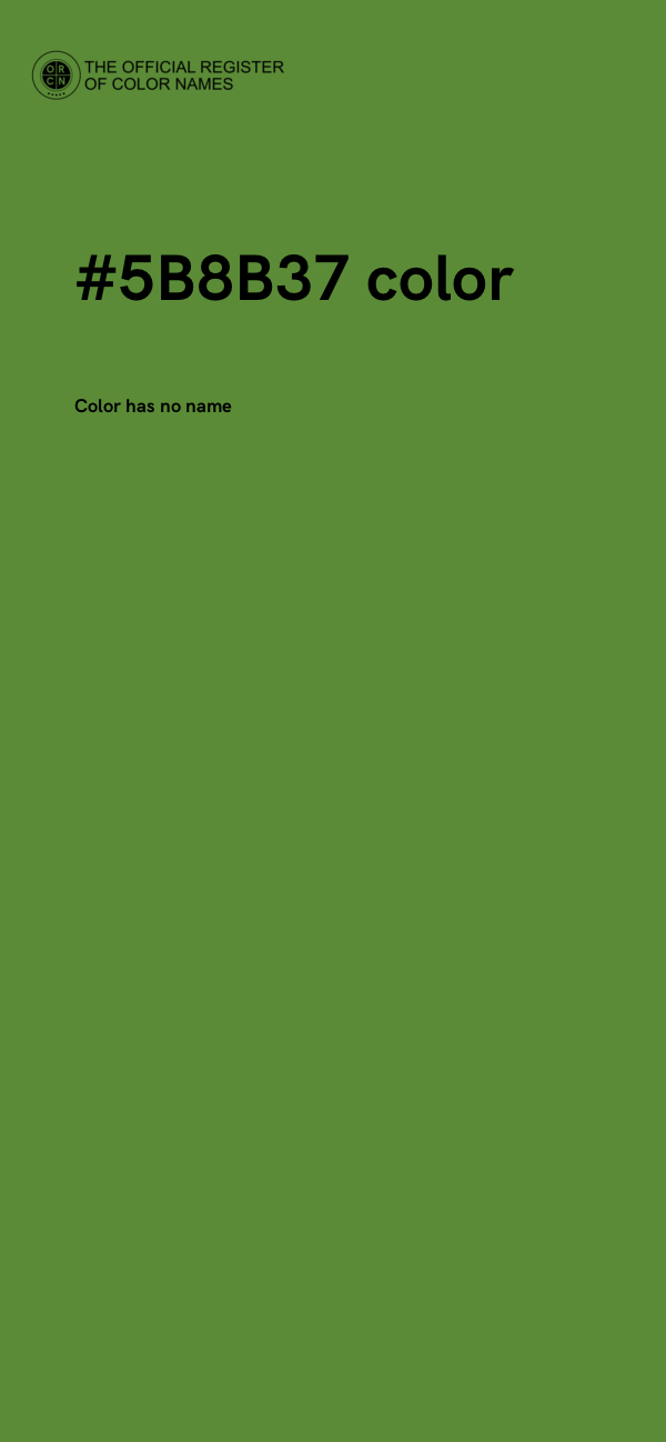 #5B8B37 color image