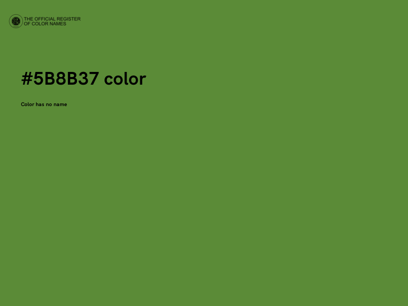 #5B8B37 color image