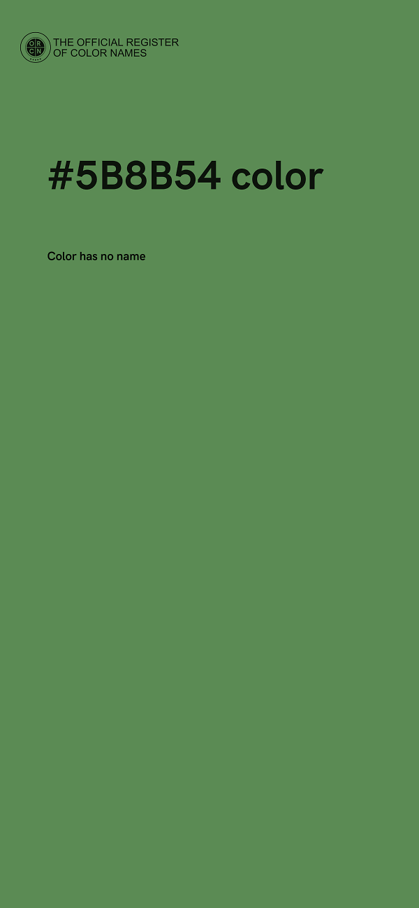 #5B8B54 color image