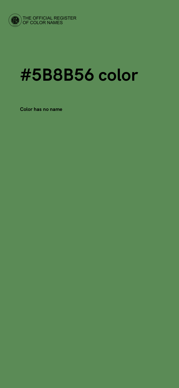 #5B8B56 color image